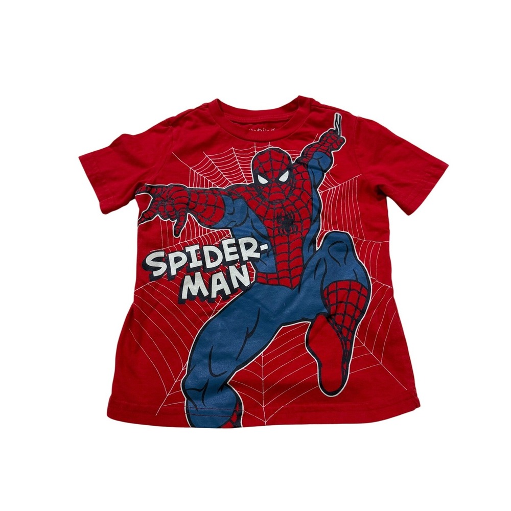 Jumping Beans Spider-Man Graphic T-Shirt 4 Red Marvel Superhero Avengers Comic